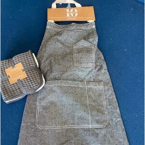 STUDIO 10 unisex apron & 6 dish cloths!GREAT GIFT for moms or dads day!see deets